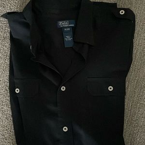 NWT boys xl navy long sleeve button down